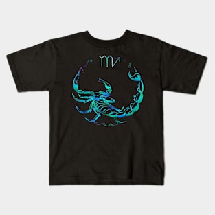 Scorpio Line art Kids T-Shirt